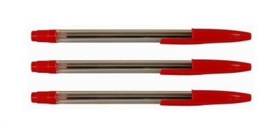 Długopis Stick czerwony (50szt)