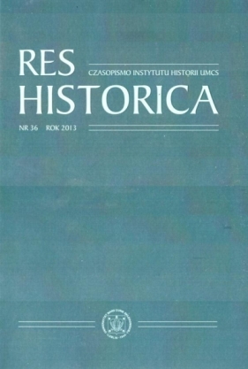 Res Historica T.36 - Dariusz Słapek