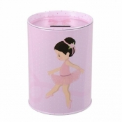 Skarbonka metalowa okrągła Balerina