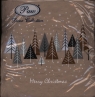 Serwetki Inspiration Winter Flakes Snowy Forest /beige/ SDL059211