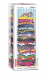 Puzzle 1000 panoramic Fluffy Kitty on Pillows 6010-5631 10+