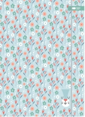 Happy Color, Teczka kartonowa z gumką 24x31cm - Floral Art