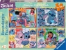 Ravensburger, Puzzle 4x100: Disney Stitch (5731) Wiek: 5+