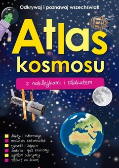 Atlas kosmosu z naklejkami i plakatem (Uszkodzona okładka)