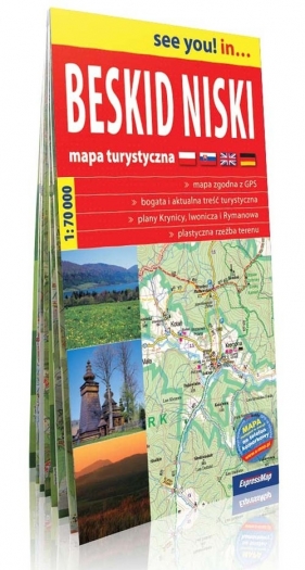 Beskid Niski mapa turystyczna 1:70 000