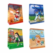 Torebka prezentowa dziecięca M sportowiec mix