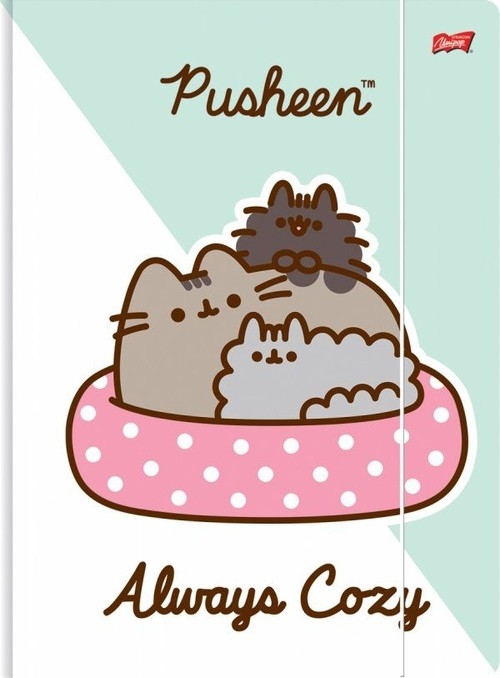 Teczka z gumką A4 300 g/m2 Pusheen mix