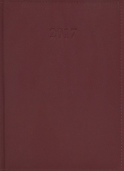 Kalendarz 2017 KKA-4TL książkowy Lux bordowy