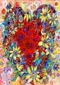 Bluebird Puzzle 1500: Serce pełne kwiatów (70431)