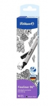 Cienkopis Fineliner 96 0,4mm czarny (10szt)