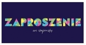 Zaproszenie napis neon z kopertami 5szt