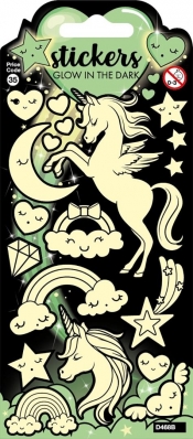 Naklejki świecące - Glowing Unicorns
