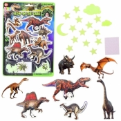 Naklejki fluorescencyjne na ścianę dinozaury