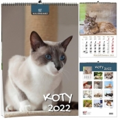 Kalendarz 2022 B3 7 plansz Koty