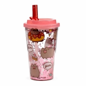 Kubek z słomką i pokrywką Pusheen Foodie