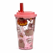 Kubek z słomką i pokrywką Pusheen Foodie
