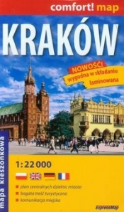 Kraków mapa kieszonkowa 1:22 000