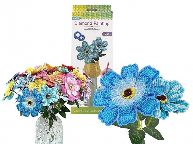 Mozaika diamentowa kwiaty MIX