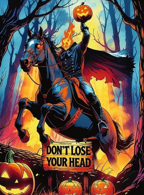 <img src='https://webimage.pl/pics/315/1/d5900511121315.jpg' style='height:440px' /> Puzzle 1000 Hall of Horror Jeżdziec bez głowy