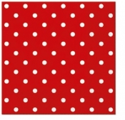 Serwetki Paw Coktail Dots red k - mix 150 mm x 150 mm (SDC066023)