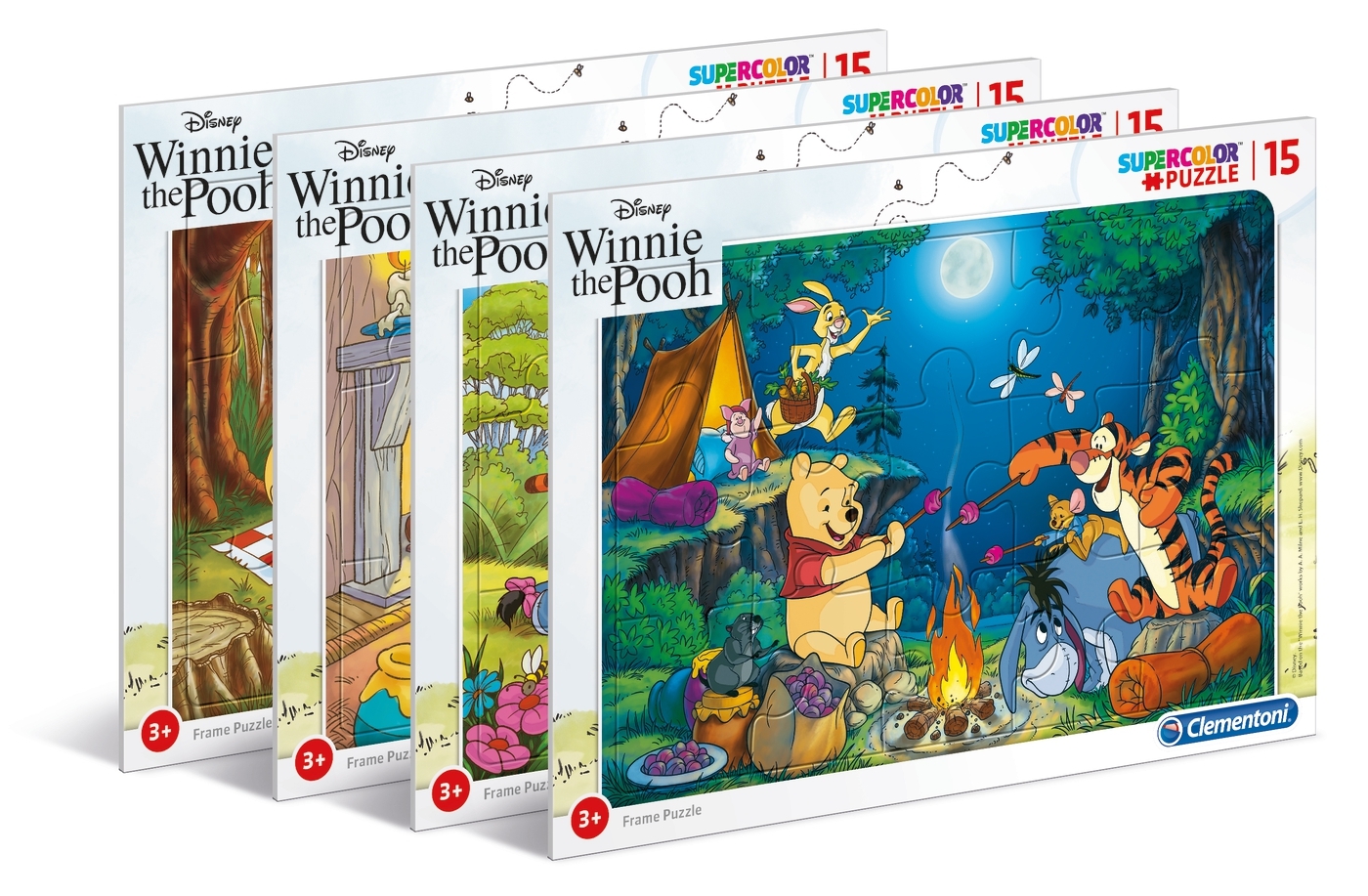 Puzzle ramkowe SuperColor 15: Winnie the Pooh (22231)