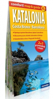 Katalonia, Costa Brava, Barcelona 2w1: przewodnik+mapa