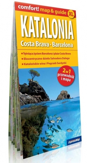 Katalonia, Costa Brava, Barcelona 2w1: przewodnik+mapa