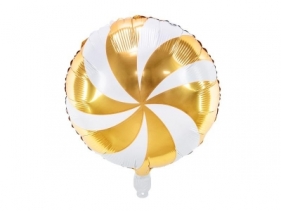 Balon foliowy Cukierek 35cm złoty