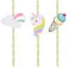 Słomki Unicorn 19,5m 6szt PARTY GO