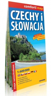 Czechy i Słowacja mapa samochodowa 1:600 000