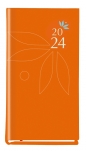 Kalendarz tygodniowy Koliber 2024, kieszonkowy - pomarańczowy (T-320F-07)