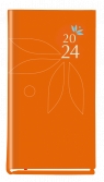 Kalendarz tygodniowy Koliber 2024, kieszonkowy - pomarańczowy (T-320F-07)
