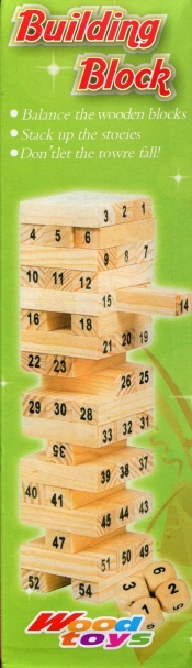 Drewniana układanka wieża jenga