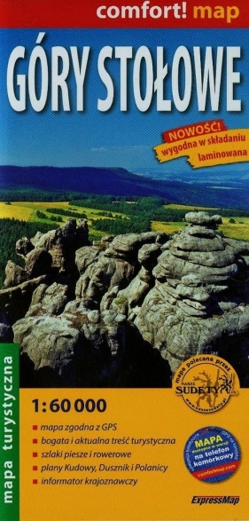 Góry Stołowe mapa turystyczna 1:60 000