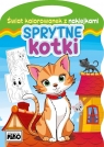 Świat kolorowanek z naklejkami. Sprytne kotki Artur Rajch