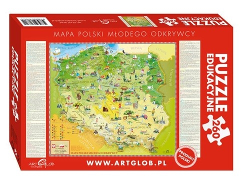 Puzzle edukacyjne 260 Mapa Polski młodego odkrywcy (8315)