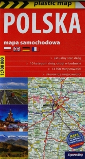 Polska mapa samochodowa 1:700 000