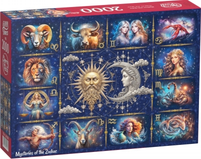 <img src='https://webimage.pl/pics/316/0/d5903728750316.jpg' style='height:440px' /> Puzzle 2000 CherryPazzi Mysteries of the Zodiac 50316