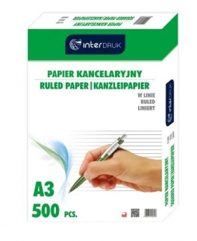 Papier kancelaryjny A3/500k, linia