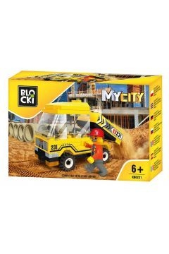 Klocki plastikowe Icom MyCity 66 elementy mini wywrotka (KB0231)