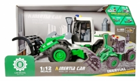 Traktor z łopatą chwytakiem i funkcją pary wodnej z komina