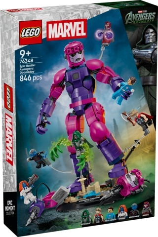 <img src='https://webimage.pl/pics/316/3/d5702018063316.jpg' style='height:440px' /> LEGO SUPER HEROES Epicka bitwa Avengers Doomsday 76348
