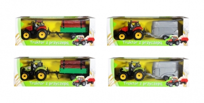 Traktor z przyczepą