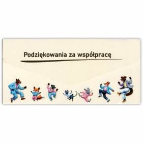 Karnet-koperta Podziękowanie za wspópracę