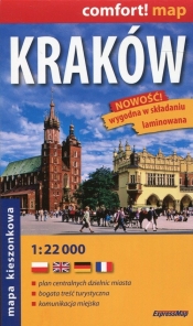 Kraków mapa kieszonkowa 1:22 000