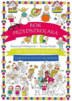 Rok przedszkolaka do kolorowania - z kredkami...