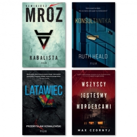 Kryminalny pakiet: Kabalista + Konsultantka + Latawiec + Wszyscy jesteśmy mordercami - Ruth Heald, Przemysław Kowalewski, Remigiusz Mróz, Max Czornyj