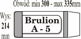 IKS, Okładka zeszytowa brulion A5, 50 szt