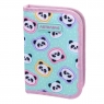  Astrabag, Piórnik pojedynczy jednoklapkowy z wyposażeniem - Minty Pandas