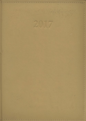 Kalendarz 2017 KKA-4TL książkowy Lux wanilia